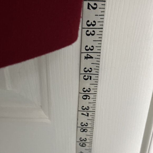 Vintage Stephanie Andrew’s Wool Double Breasted RED Blazer Plus Size 22 2x - Picture 5 of 9